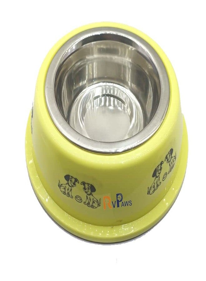 Pups&Pets وعاء طعام وماء مطبوع مضاد للانزلاق من الفولاذ المقاوم للصدأ من Pups&Pets، سعة 800 مل، مناسب للكلاب المتوسطة الحجم والجراء والقطط، ألوان متنوعة - Image 4